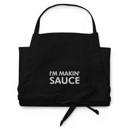I'm Makin' Sauce Embroidered Apron