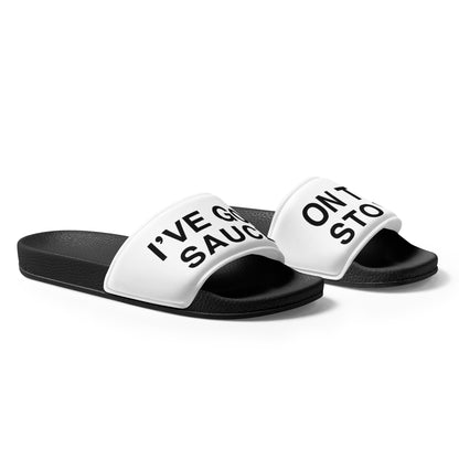 I've Got Sauce On The Stove Men’s Slides
